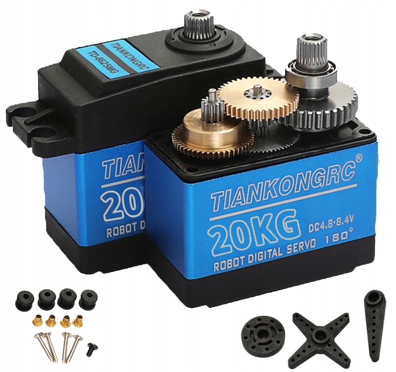 SERWO SERWOMECHANIZM 20 KG 6620MG ANTIBURN + ORCZYKI