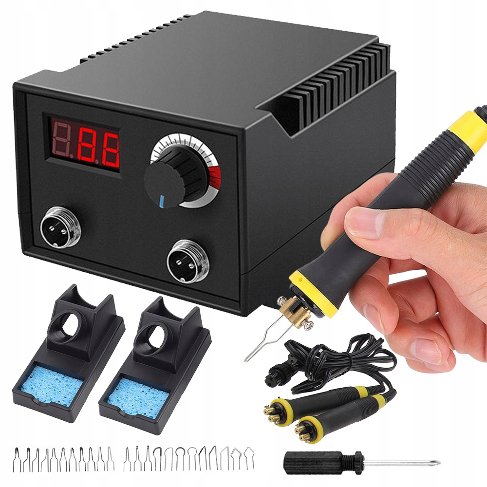 Vypalovací Stanice Pyrograf 100W 23 Nástavců Regulace Teploty 0-750°C