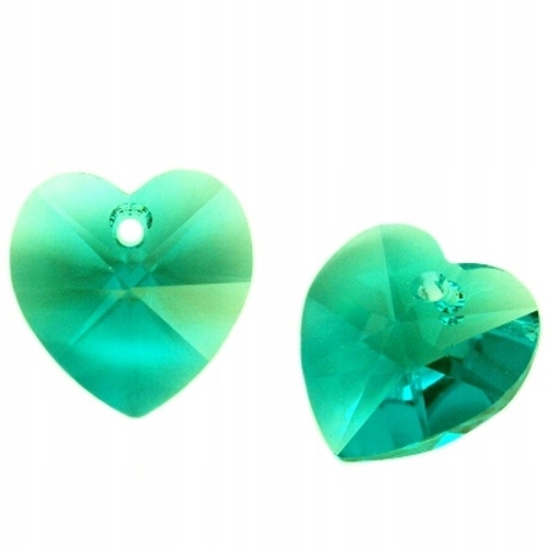 Swarovski 6228 Serce Heart 10mm Blue Zircon
