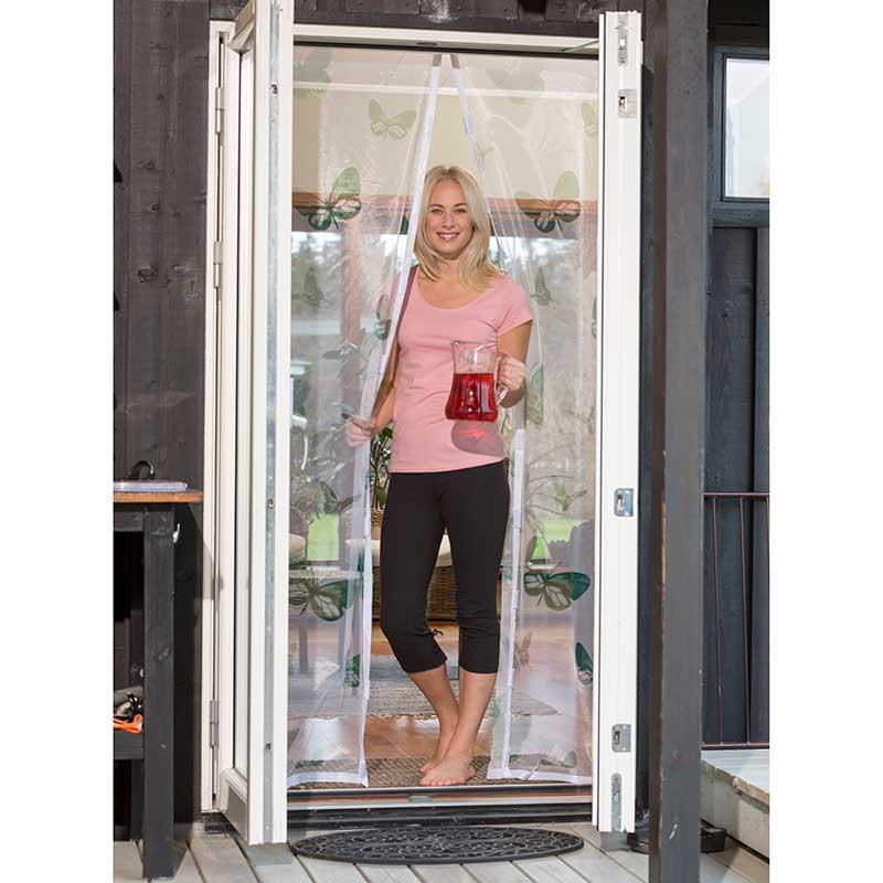 BIAŁA MOSKITIERA MAGNETYCZNA DRZWIOWA 140X280CM Maks. szerokość 140 cm