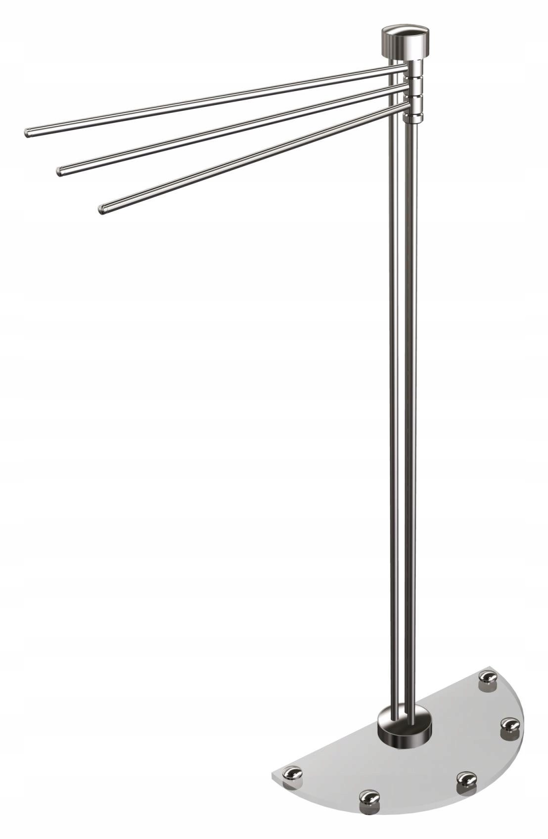 Věšák s pohyblivým ramenem volně stojící Andex chrom W03CC