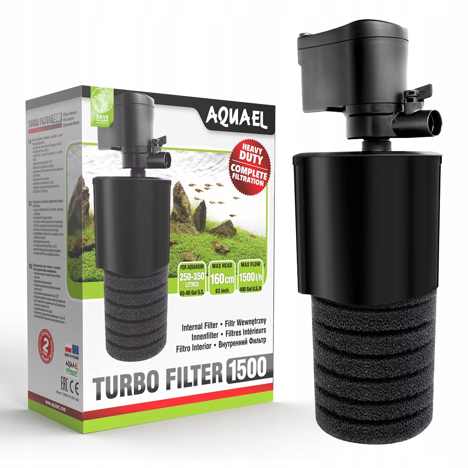 Filtr Wewnętrzny Aquael Turbo 1500