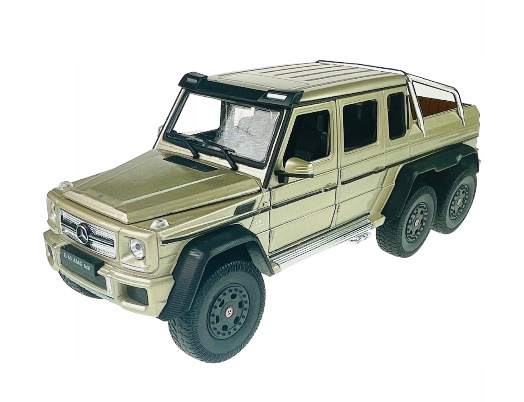 Welly Mercedes-benz G-class Třída G63 Amg 6x6 Zlatá 1:24 Nový Kov Model