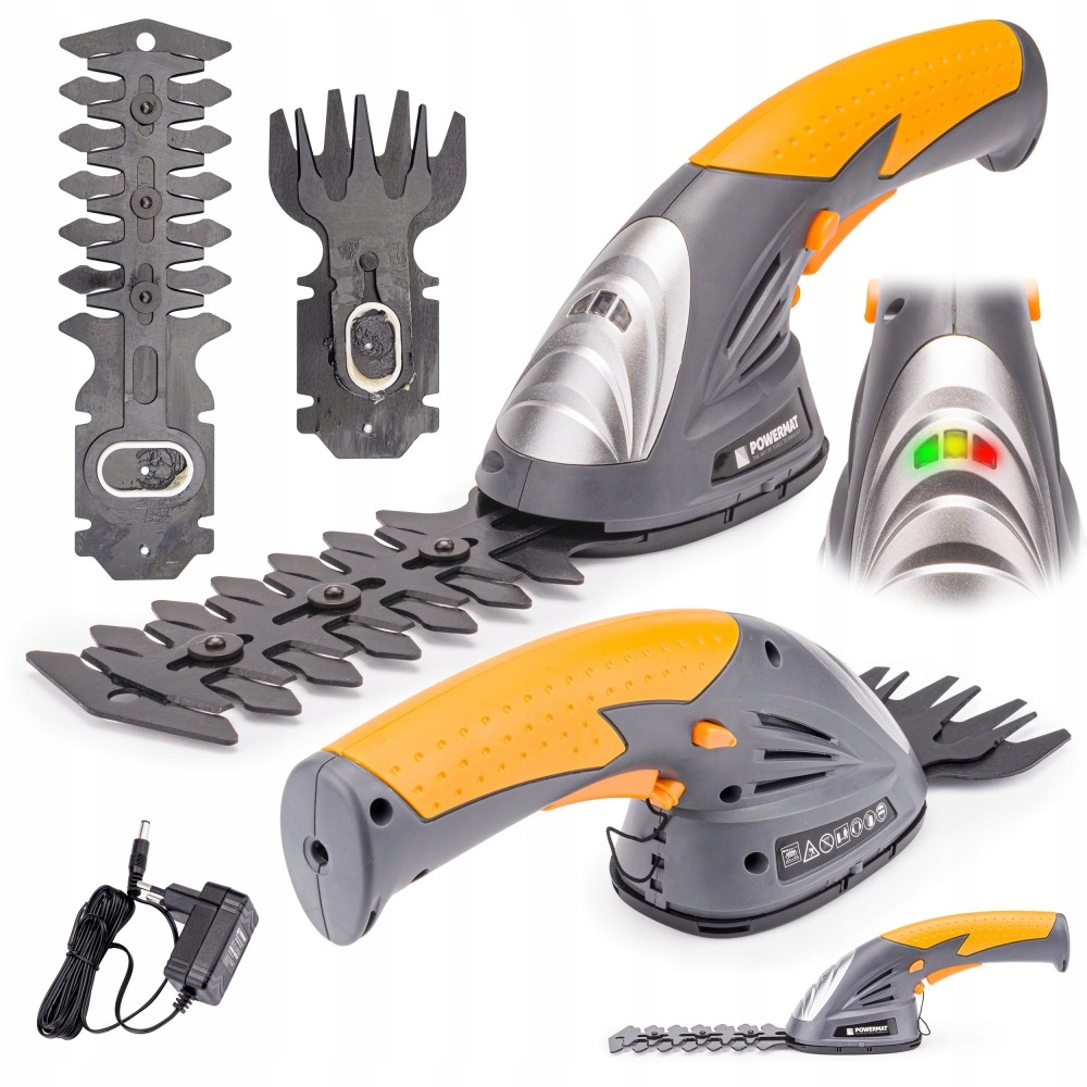 

Akumulatorowe nożyce do trawy krzewów Powermat 7,2