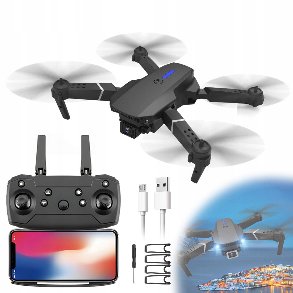 Dron Fpv 4K Wifi S Funkcí Visení – Sledování Pohybu, Návrat 1 Tlačítkem