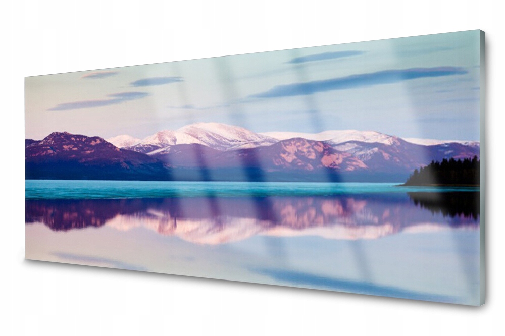 

Panel szklany do kuchni Góry Jezioro 125x50