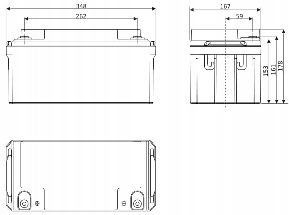 AKUMULATOR BATERIA AGM VRLA TECHNOCELL TC 12V 65Ah UPS TC65-12 TC65 PIEC CO Producent Technocell