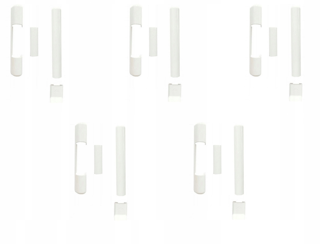 Krytky Roto na závěsy do okna plastových dveří 5 Kompletů, bílé