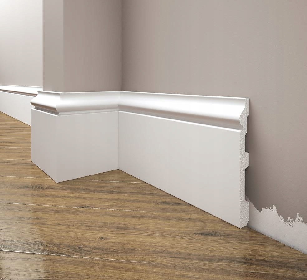 Listwa poliuretanowa biała przypodłogowa CREATIVA Kod producenta LPC-22