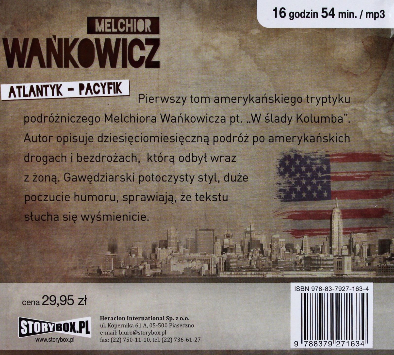 ATLANTYK - PACYFIK - MELCHIOR WAŃSKOWICZ [AUDIOBOOK] [CD-MP3] Stan opakowania oryginalne