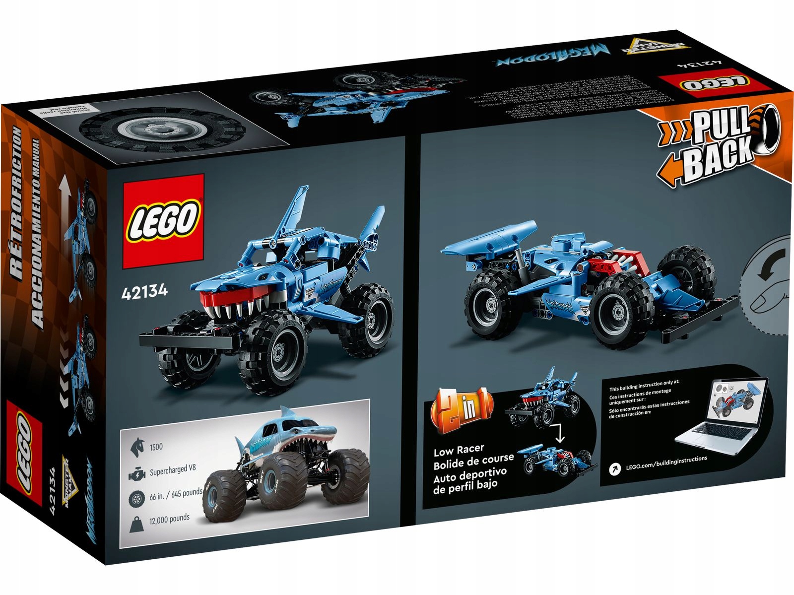 LEGO Technic Monster Jam Megalodon 42134 Prezent Płeć chłopcy dziewczynki