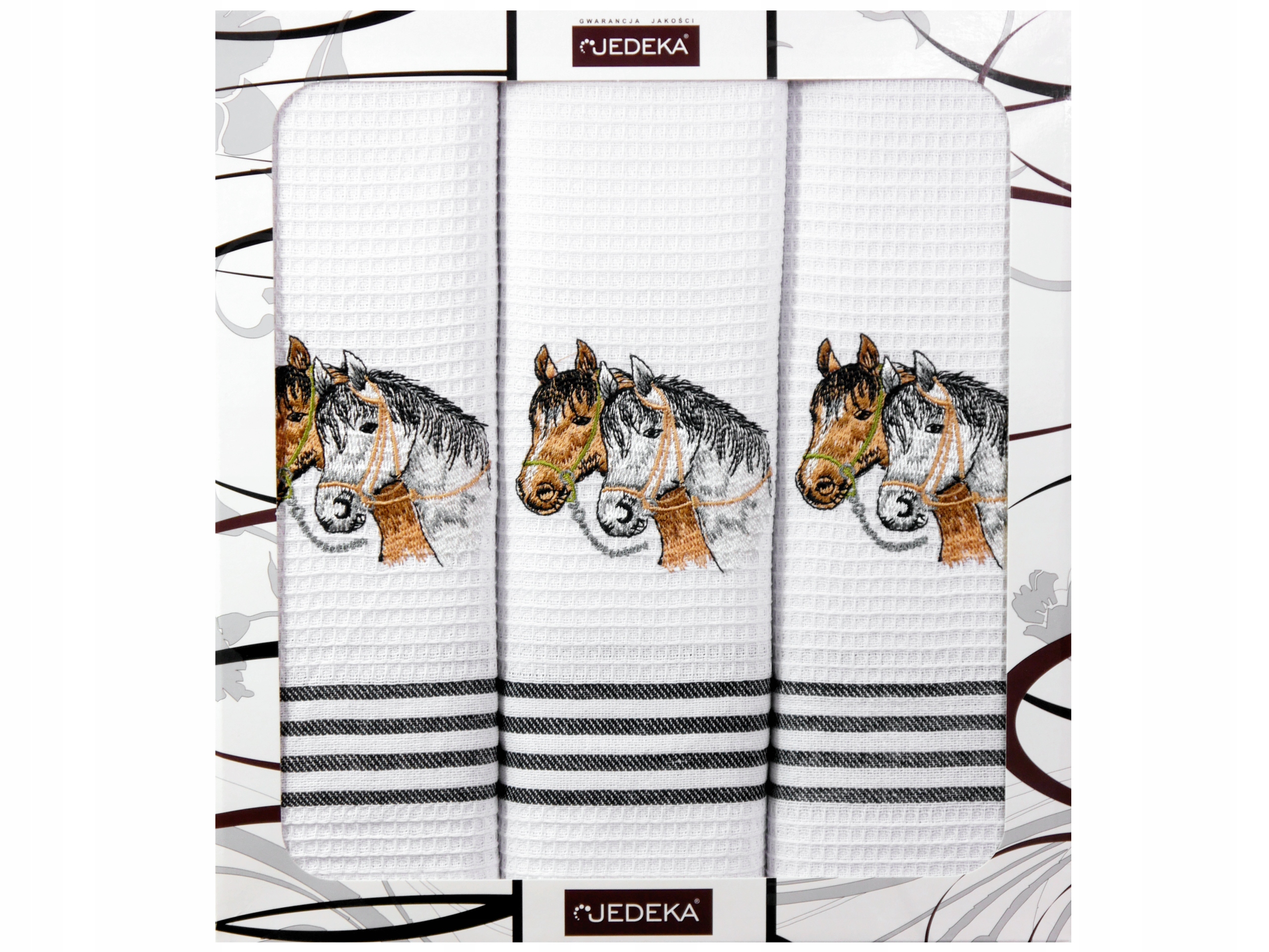 

Komplet ścierek kuchennych 3szt 50x70 Konie