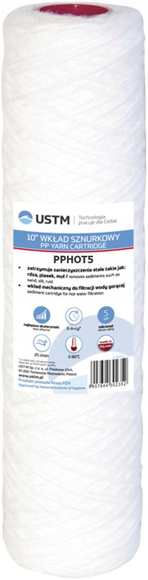 

Filtr Do Gorącej Wody Wkład Sznurkowy PP5 Hot Ustm