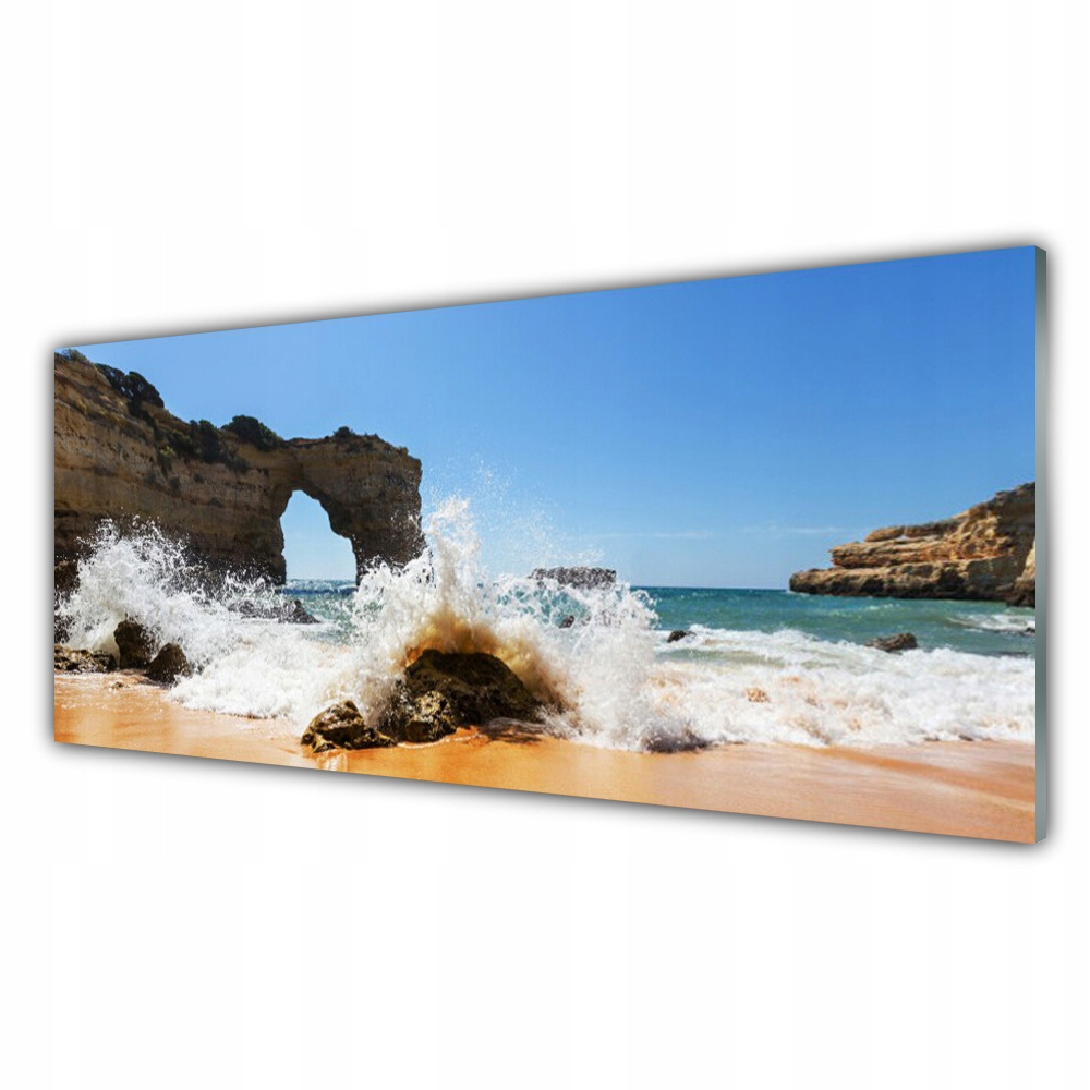 

Obraz na ścianę 125x50 Plaża Morze Fale Krajobraz
