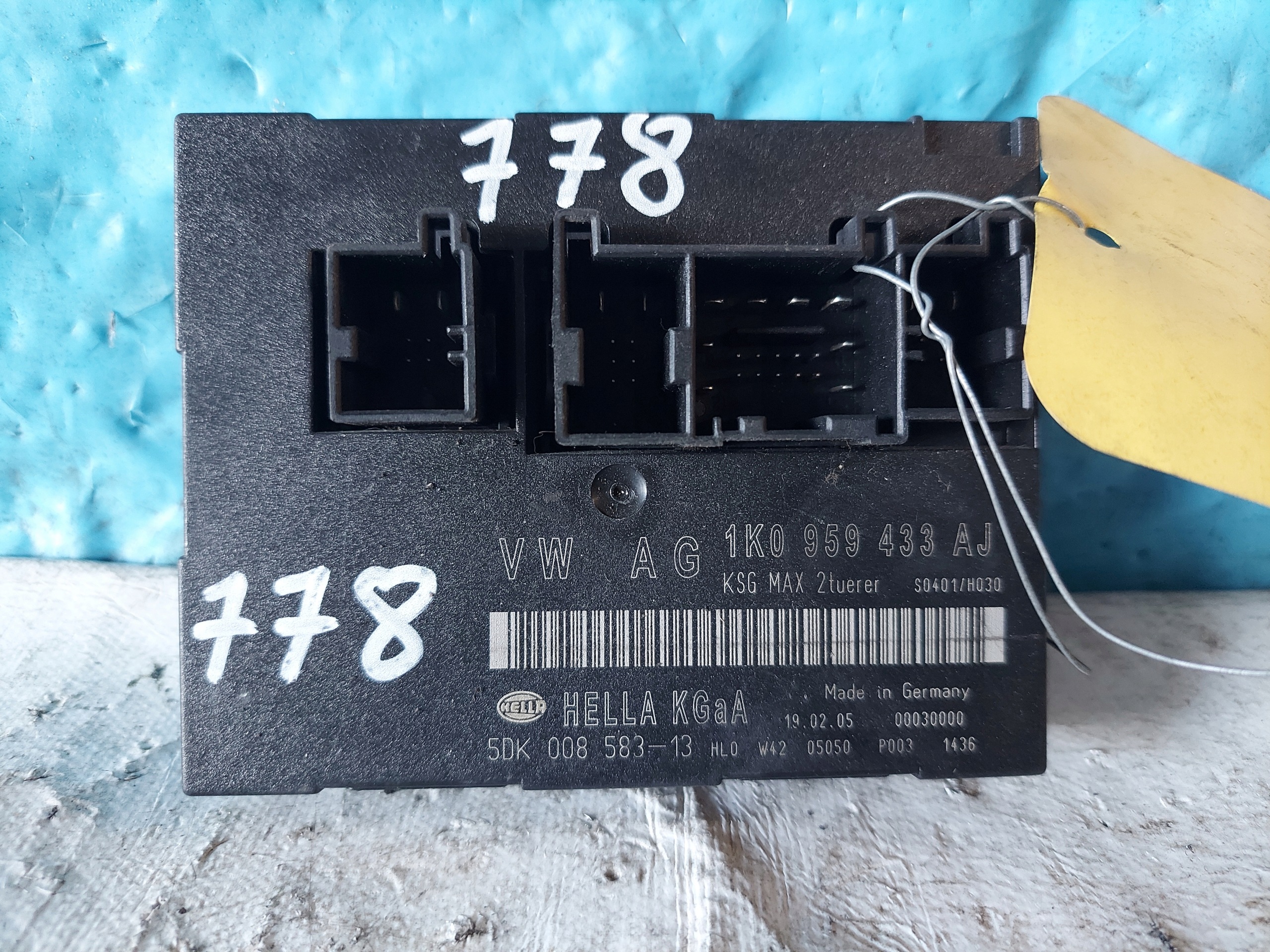 GOLF V 2.0 FSI 1K0959433AJ comfort control unit