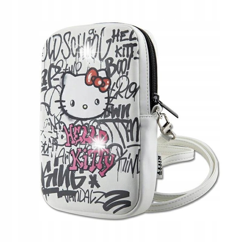 Hello Kitty Torebka HKPBPDGPHE biały/white Graffiti Kitty Head
