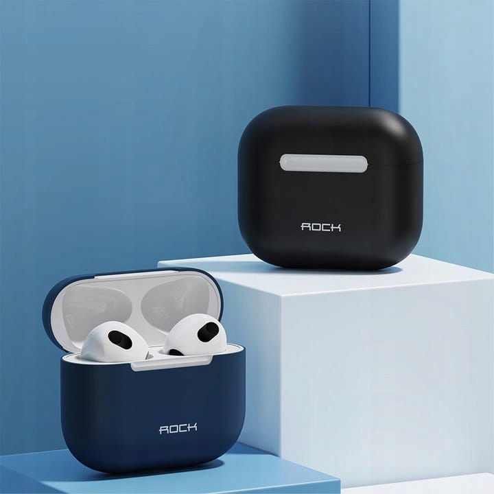 ROCK Etui Case na słuchawki Airpods 3 Niebieskie Dedykowany model Apple Airpods 3