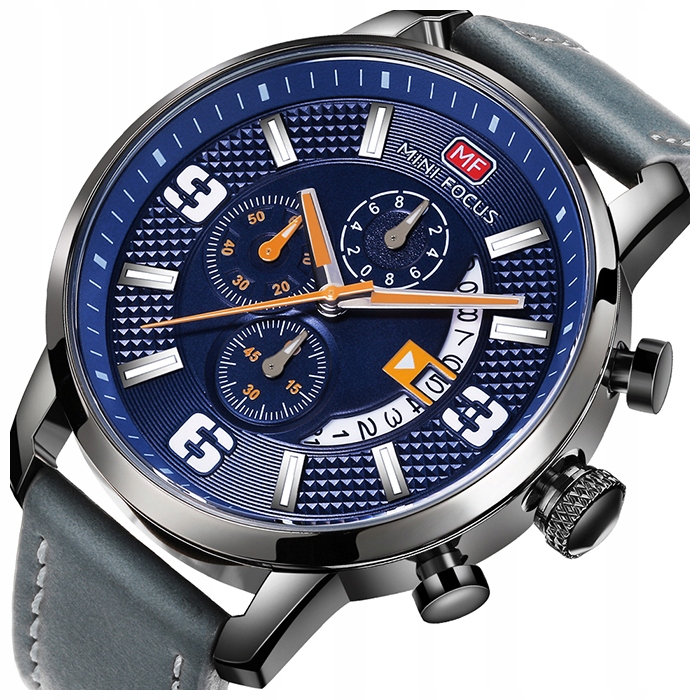 Pánské hodinky Mini Focus analog datumovka chronograf