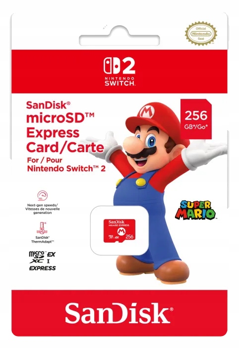 新品未開封！Nintendo Switch 2 ＋microSDカード256GB Karta pamięci SDXC SanDisk N2P602 256 GB - Sklep, Opinie