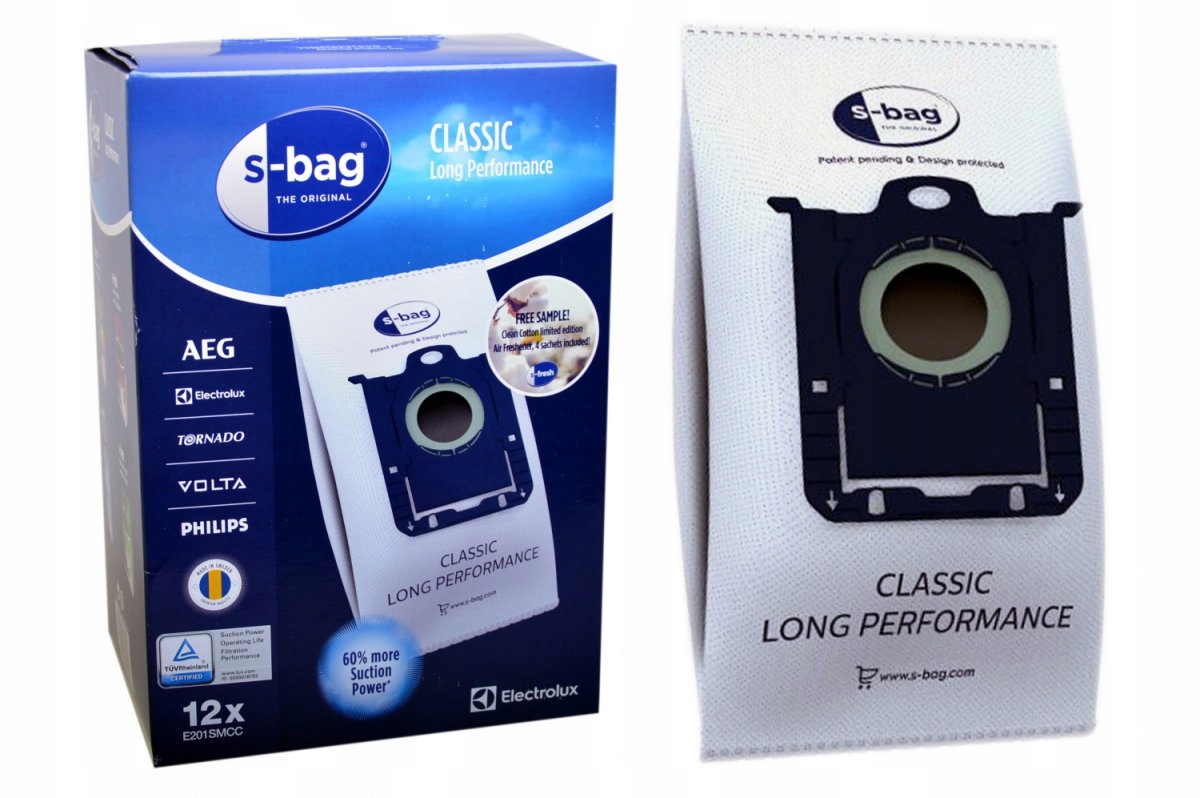 

Worki odkurzacza Electrolux S-bag E201SMCC 12 szt.