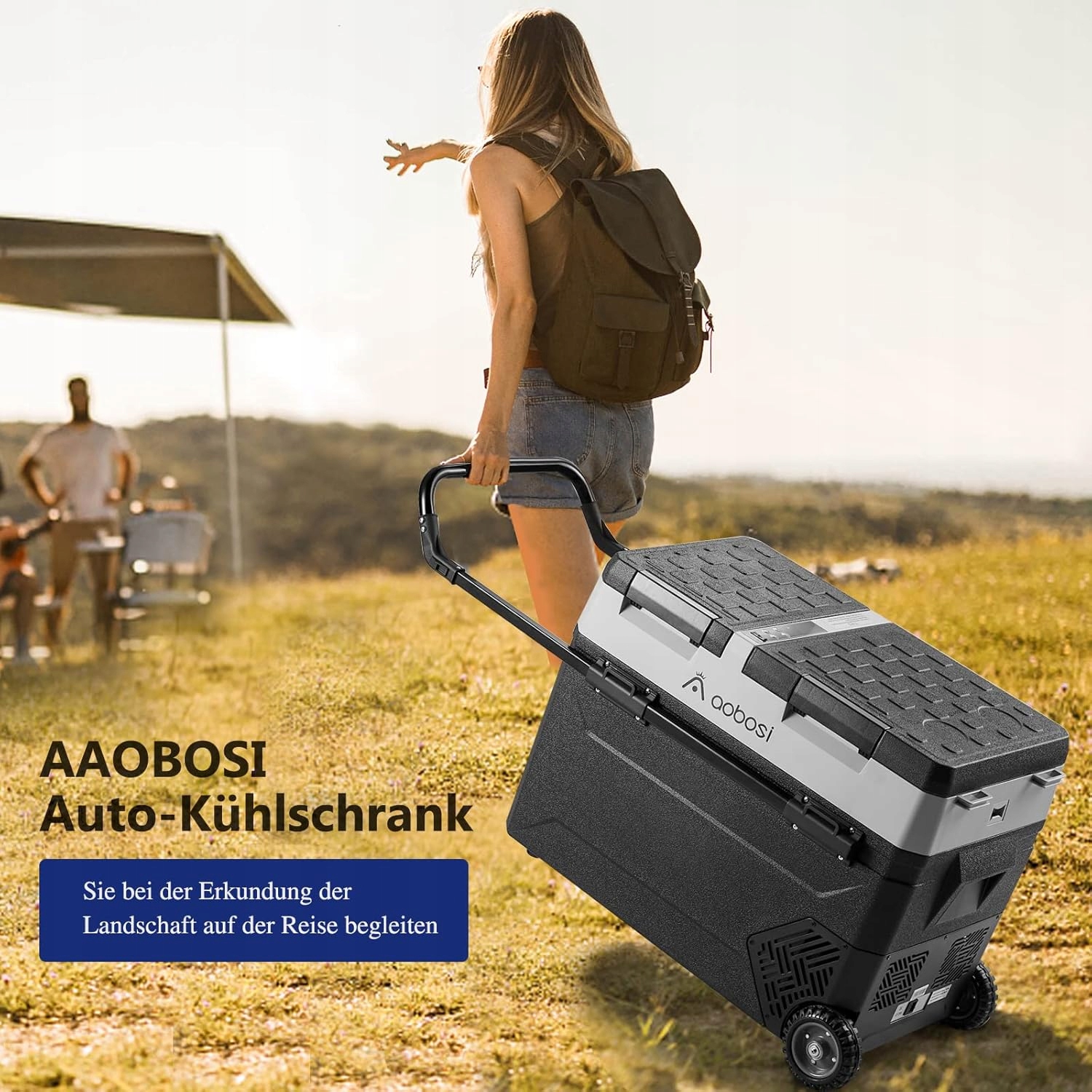 AAOBOSI Lodówka samochodowa kompresorowa 57L sterowanie aplikacją, 12/24V Marka inna marka