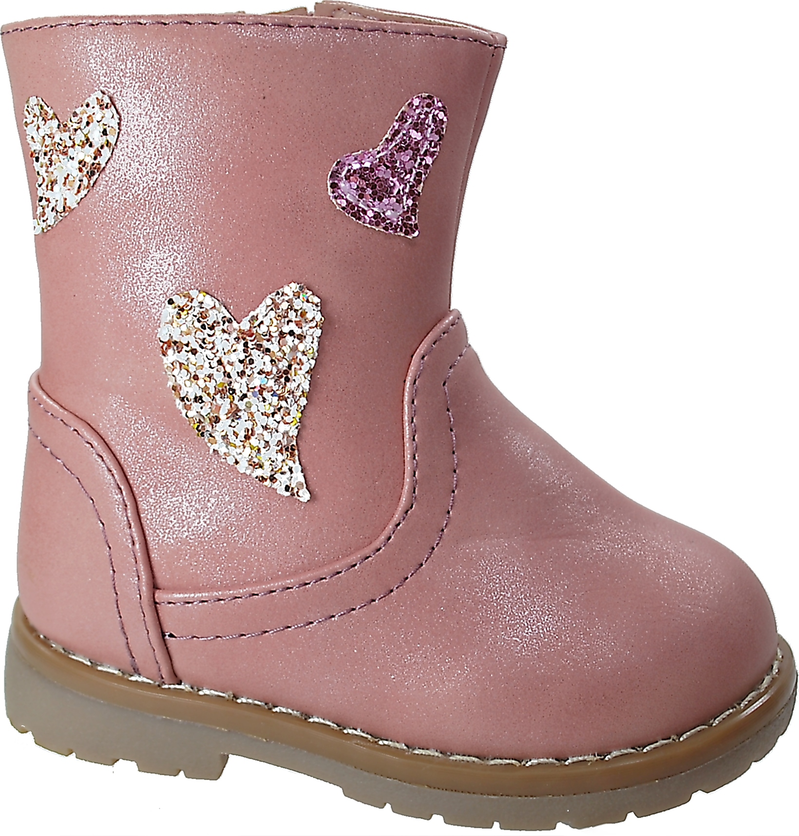 RÓŻOWE LEKKO OCIEPLANE BOTKI KOZAKI na zamek r 21 Marka Inna marka