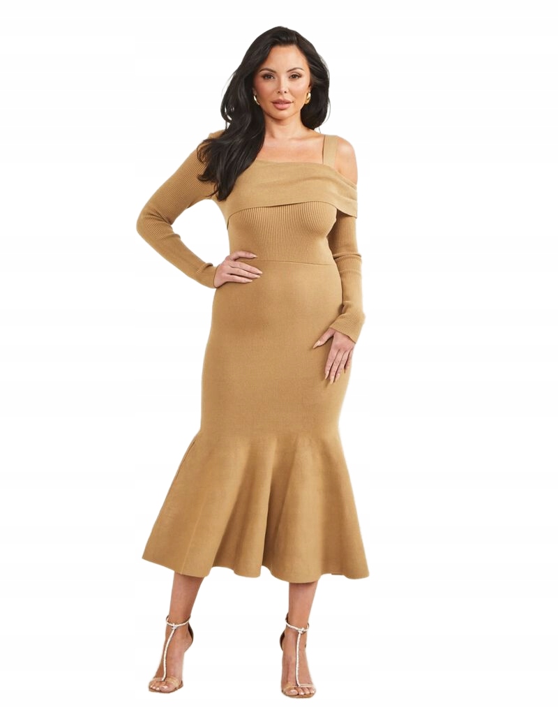 Marciano By Guess Šaty S Dlouhým Rukávem Asymetrická 38 Gga