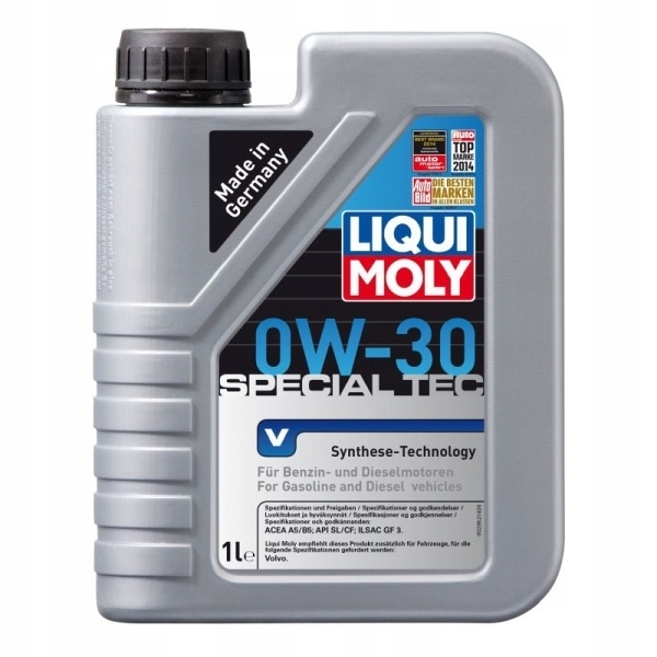 Olej Liqui Moly 0W30 1l Special Tec V Volvo Sl/cf A5/B5 GF-3 VCC