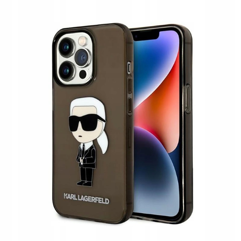 Karl Lagerfeld IML Nft Ikonik Pouzdro pro iPhone 14 Pro Max (černé)