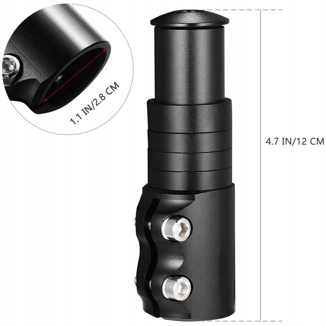 PRZEDŁUŻACZ TRZPIENIA KIEROWNICY ROWEROWEJ, REGULOWANY ADAPTER DO ROWERU Marka inna