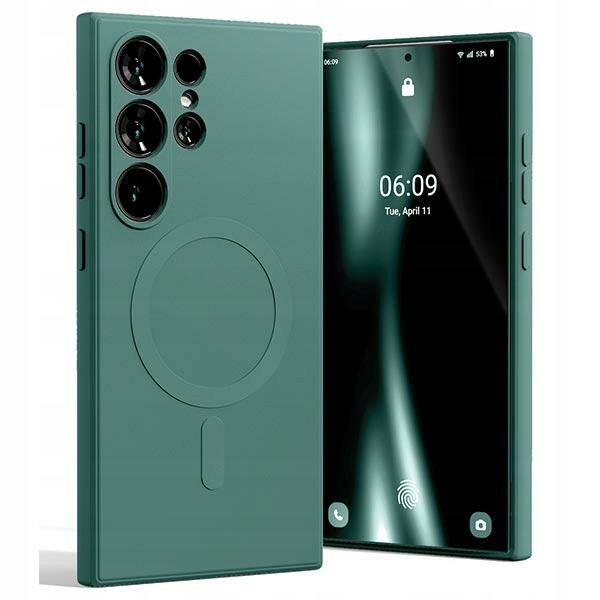 Mercury MagSafe Semi-Silicone Sam S24Ultra S928 zielony /green