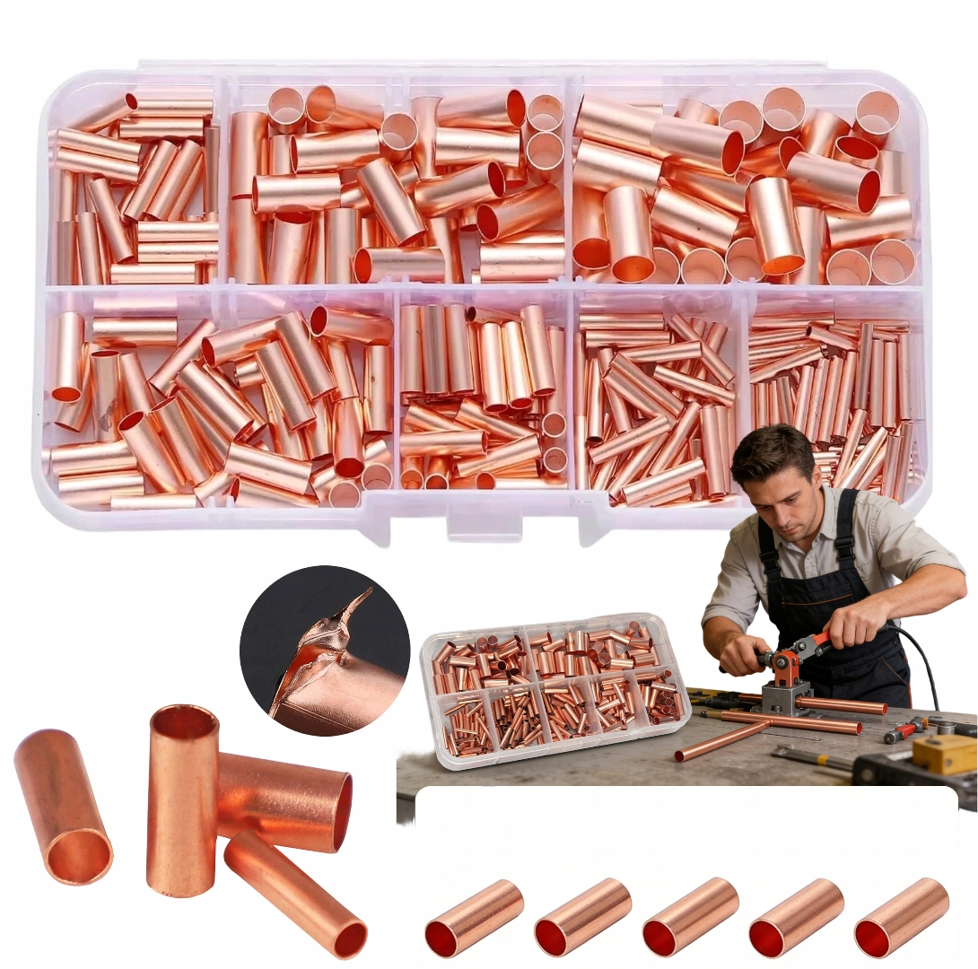 Набор медных кабельных наконечников для подключения проводов 250 шт.