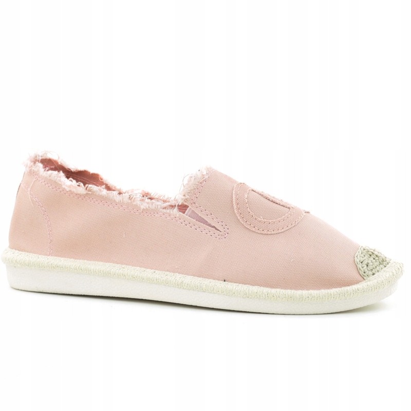 RÓŻOWE ESPADRYLE SŁOMKA BALERINY COCO NB273-7 r.38