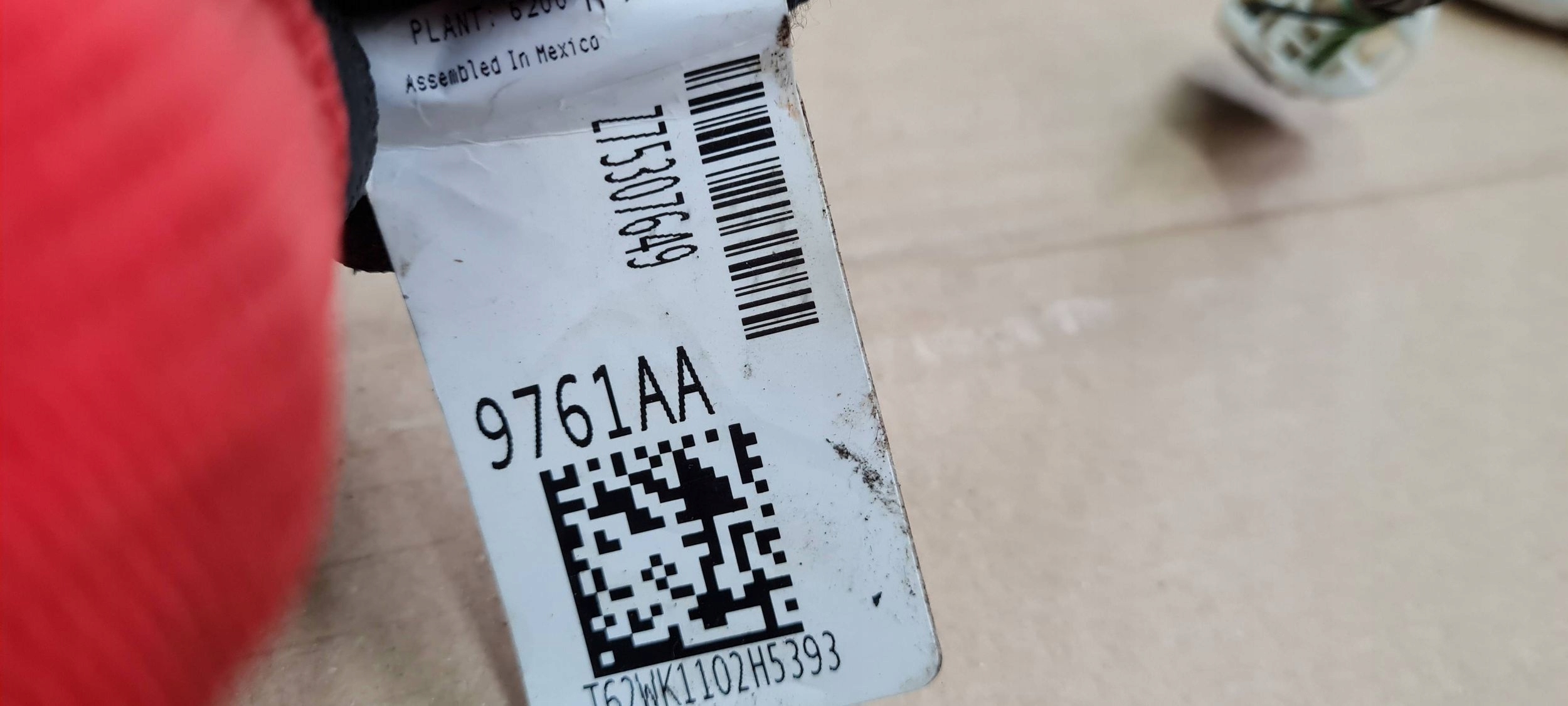 Chrysler Pacifica 2022 bundle WTYCZKI wiring seat left left front