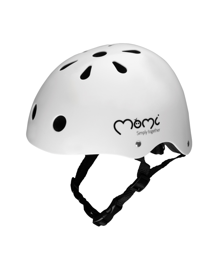 KASK DZIECIĘCY ROWER HULAJNOGA - MoMi MIMI BIAŁY MAT - ABS EPS 47-58cm Kod producenta ROBI00061