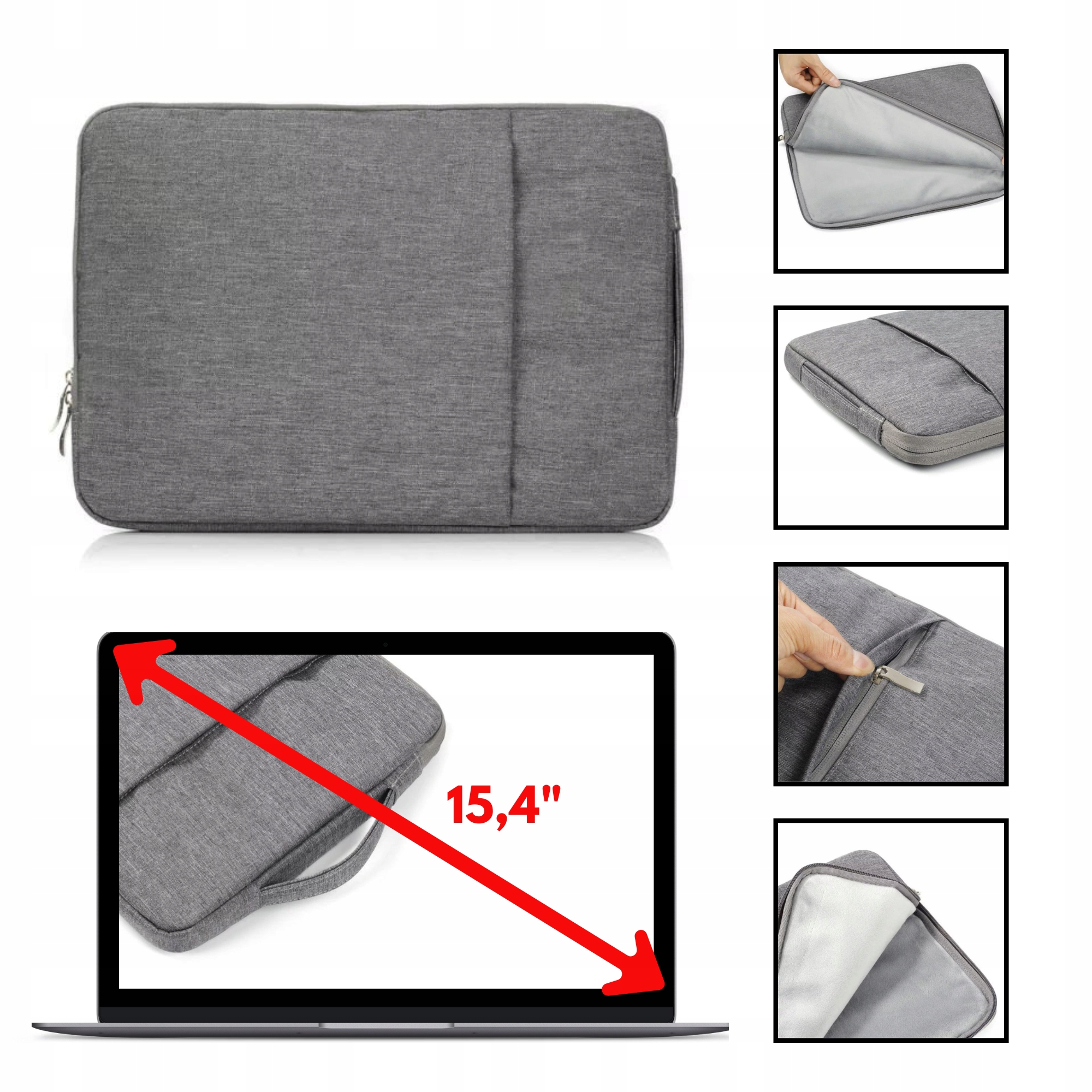 Torba Etui Pokrowiec Laptop Macbook Pro Retina 15 Ochronne Etui Apple