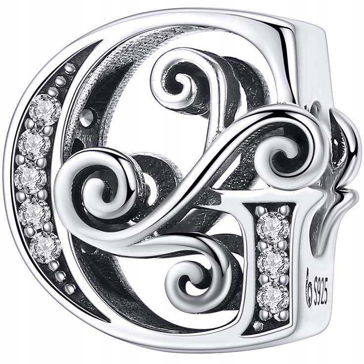 

Charms do Pandora Literka G srebro 925 zawieszka