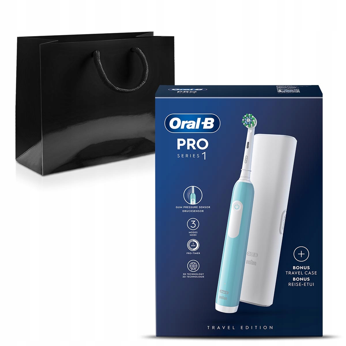 Oral-B Pro Series 1 Niebieska szczoteczka elektryczna z etui