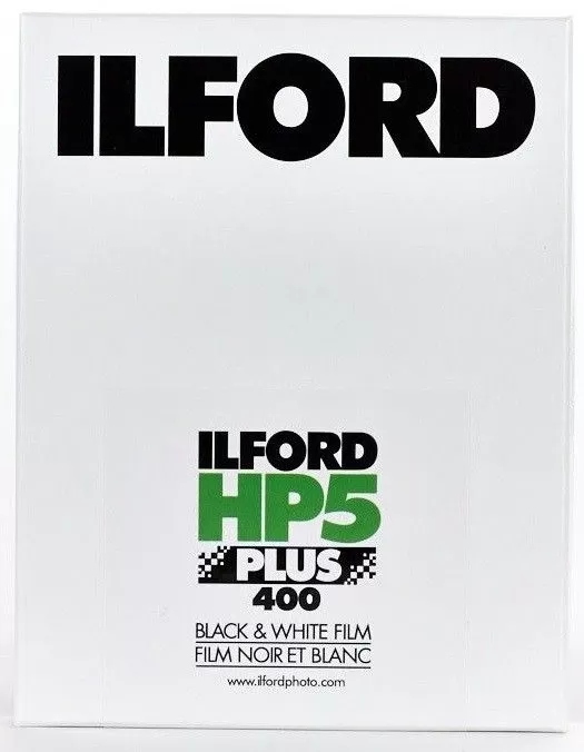 Klisza Ilford HP5 Plus 5x7" 25 arkuszy negatyw czarno-biały