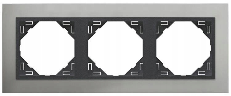 Efapel Metallo Rámeček 3-NÁSOBNÝ Alum Grafit 90930TUS