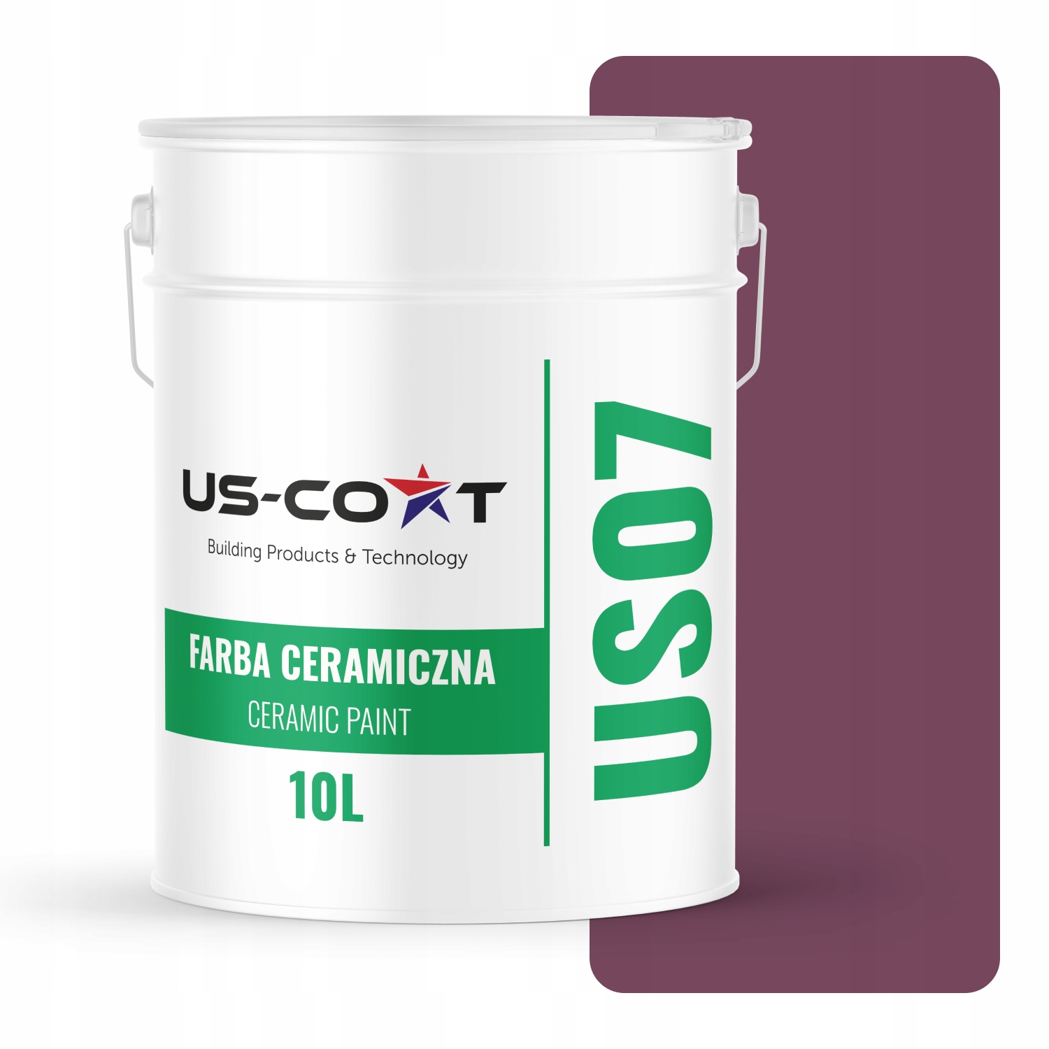 Keramická Farba Na Stenu Farba Bordová H2809 10L Hlboká Matná Na Stropné Steny