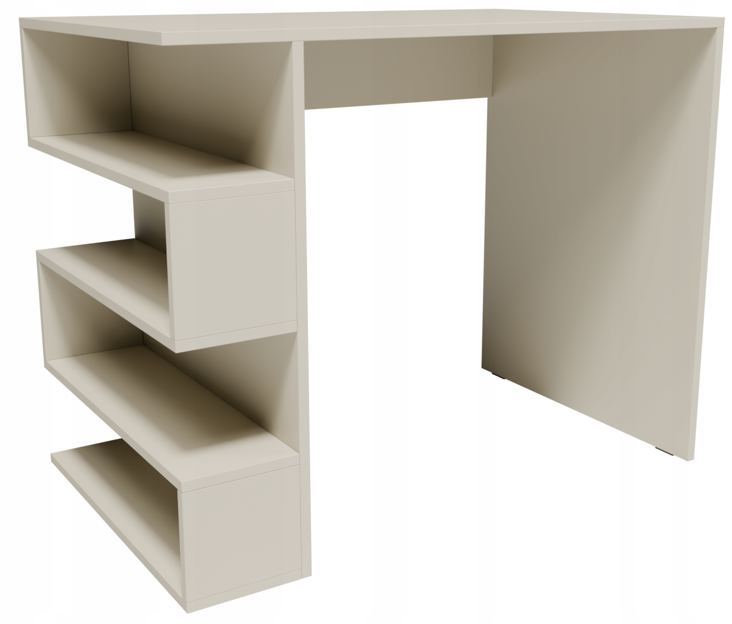 Psací stůl CR3-STERN T-12 90 cm kašmír s regálem a policemi, pokoj pro mládež