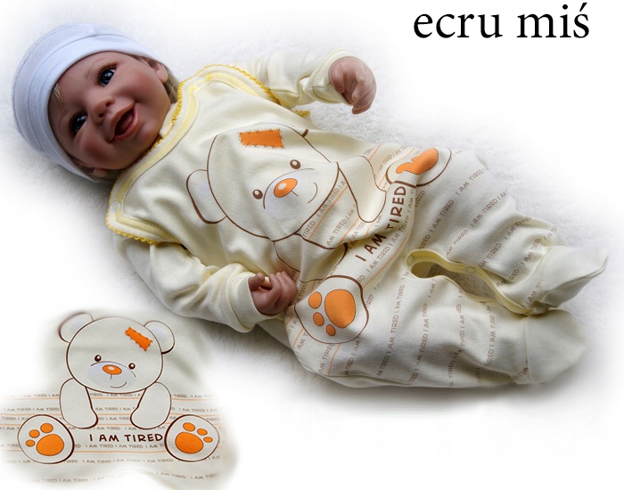 Śpioszki śpiochy bawełniane pajacyk 68 rozpinane