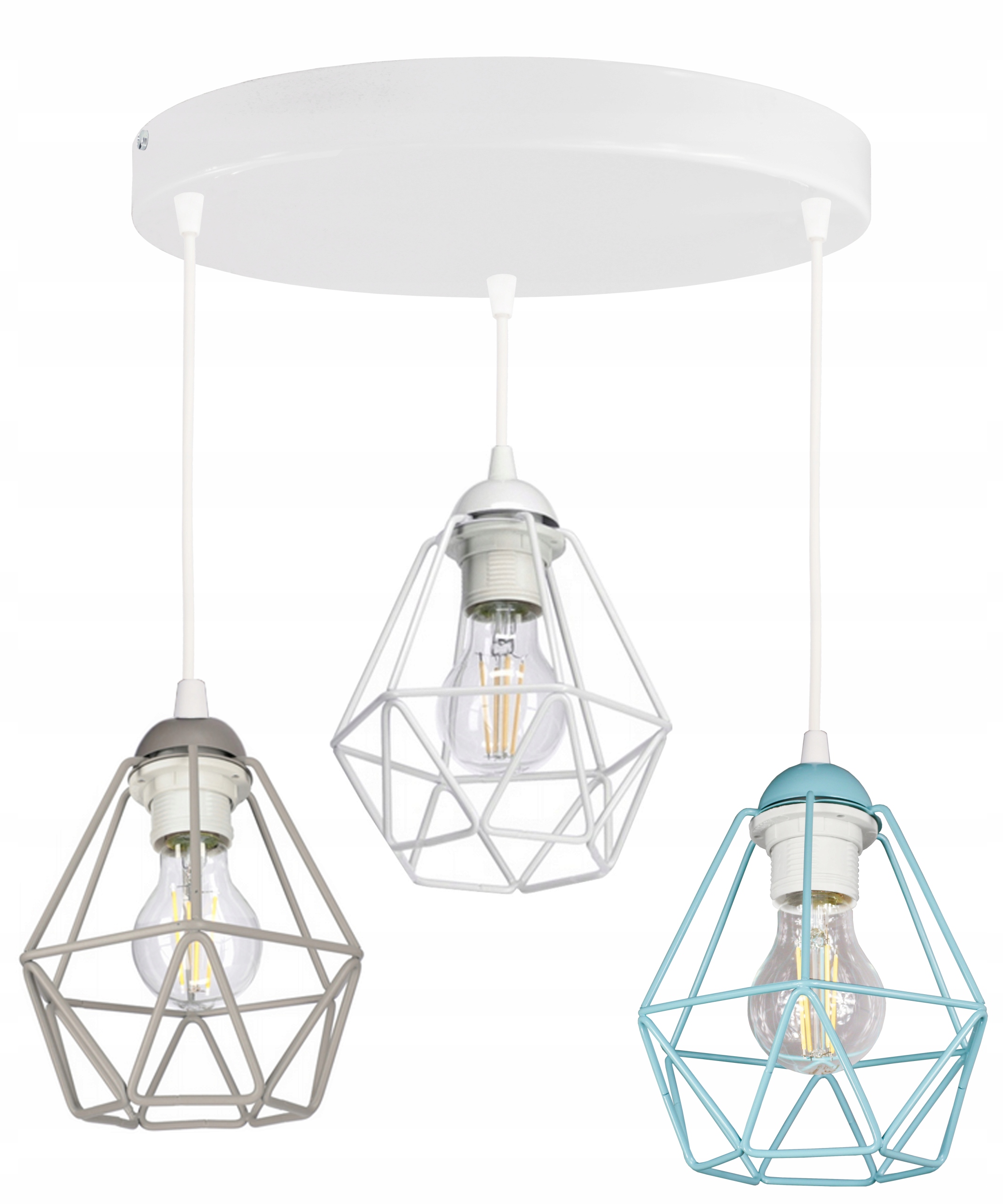

Żyrandol Lampa Sufitowa Wisząca Diamond Color Led