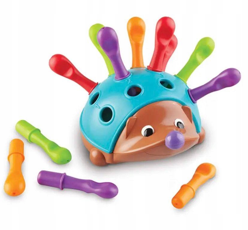 GRA ZRĘCZNOŚCIOWA SORTER EDUKACYJNY JEŻ MONTESSORI UKŁADANKA JEŻYK KOLOROWY Bohater brak