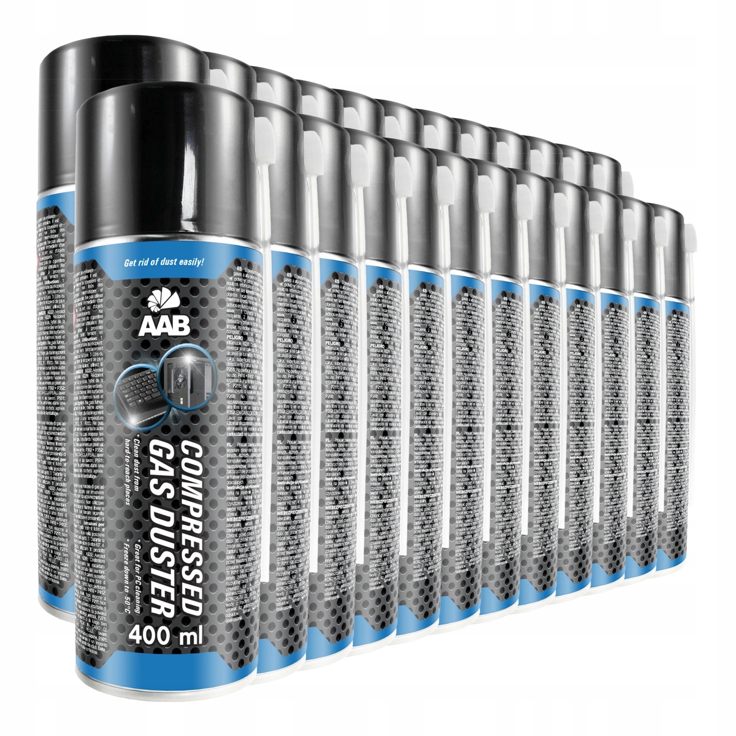 24x Aab Cooling Stlačený Vzduch 400 ml 48x Rúrka