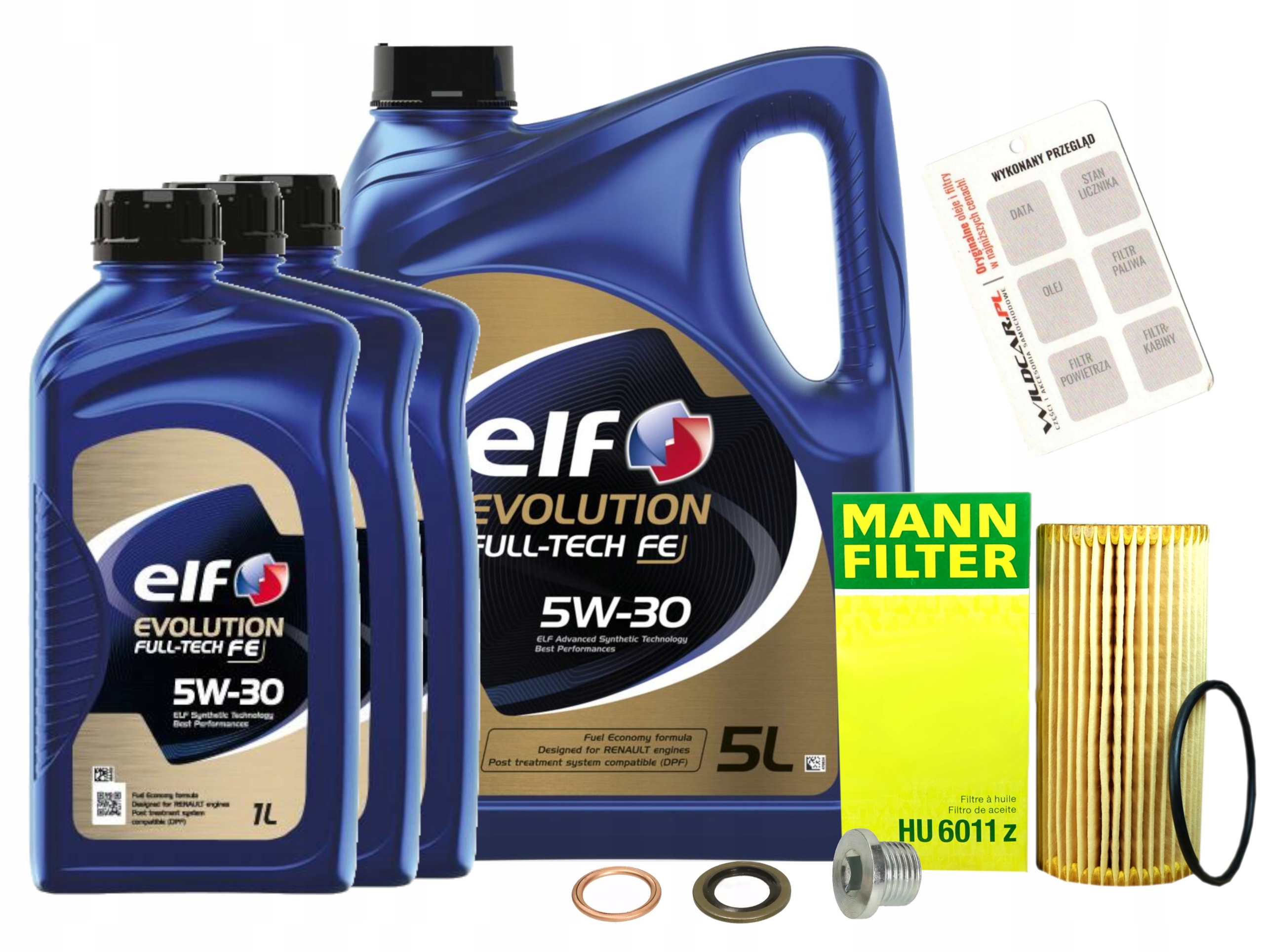 Filtr olej 5W30 Elf Nissan Nv 300 1.6 dci 2016-