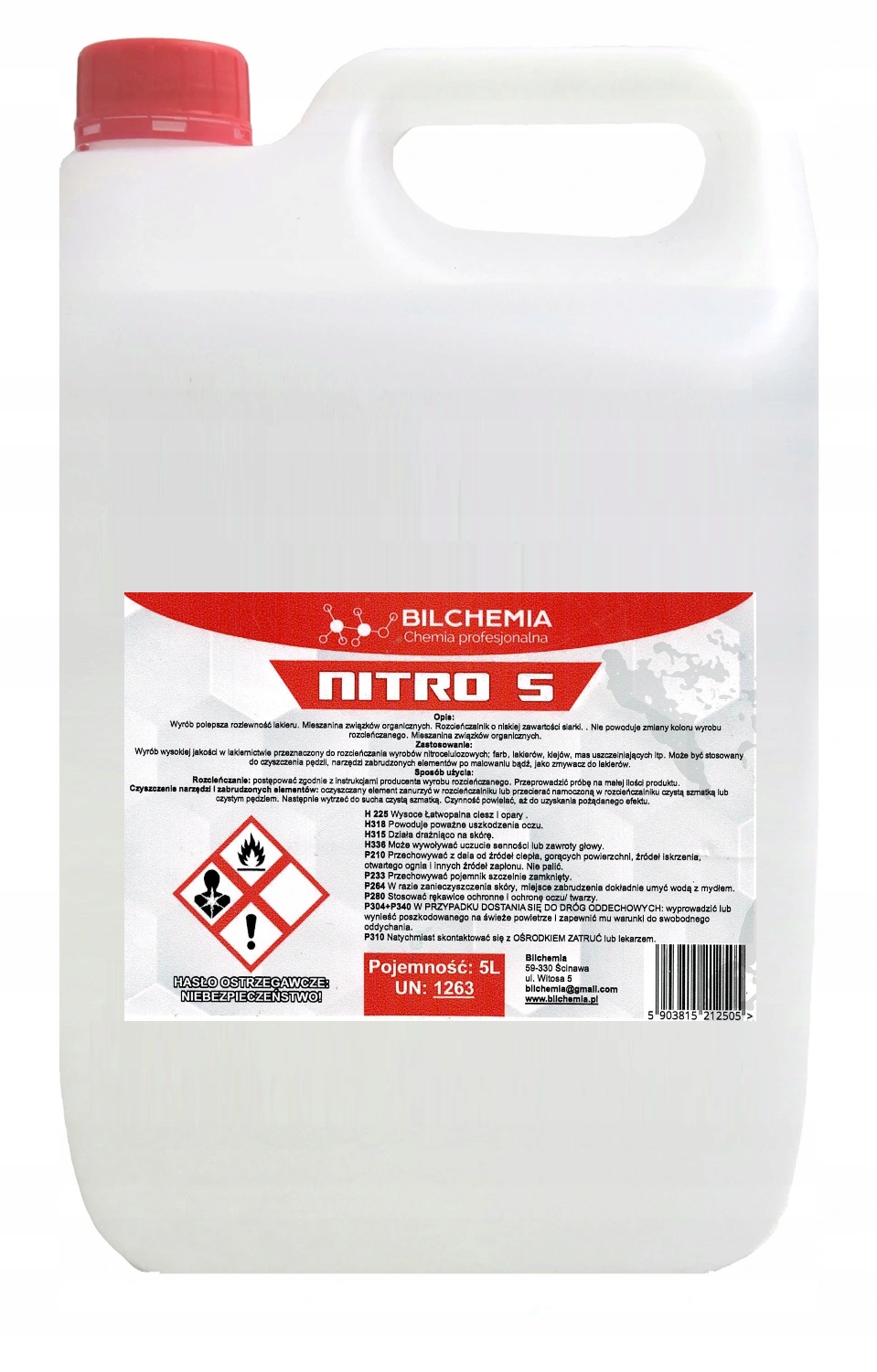 

Rozcieńczalnik Rozpuszczalnik Nitro S 5L