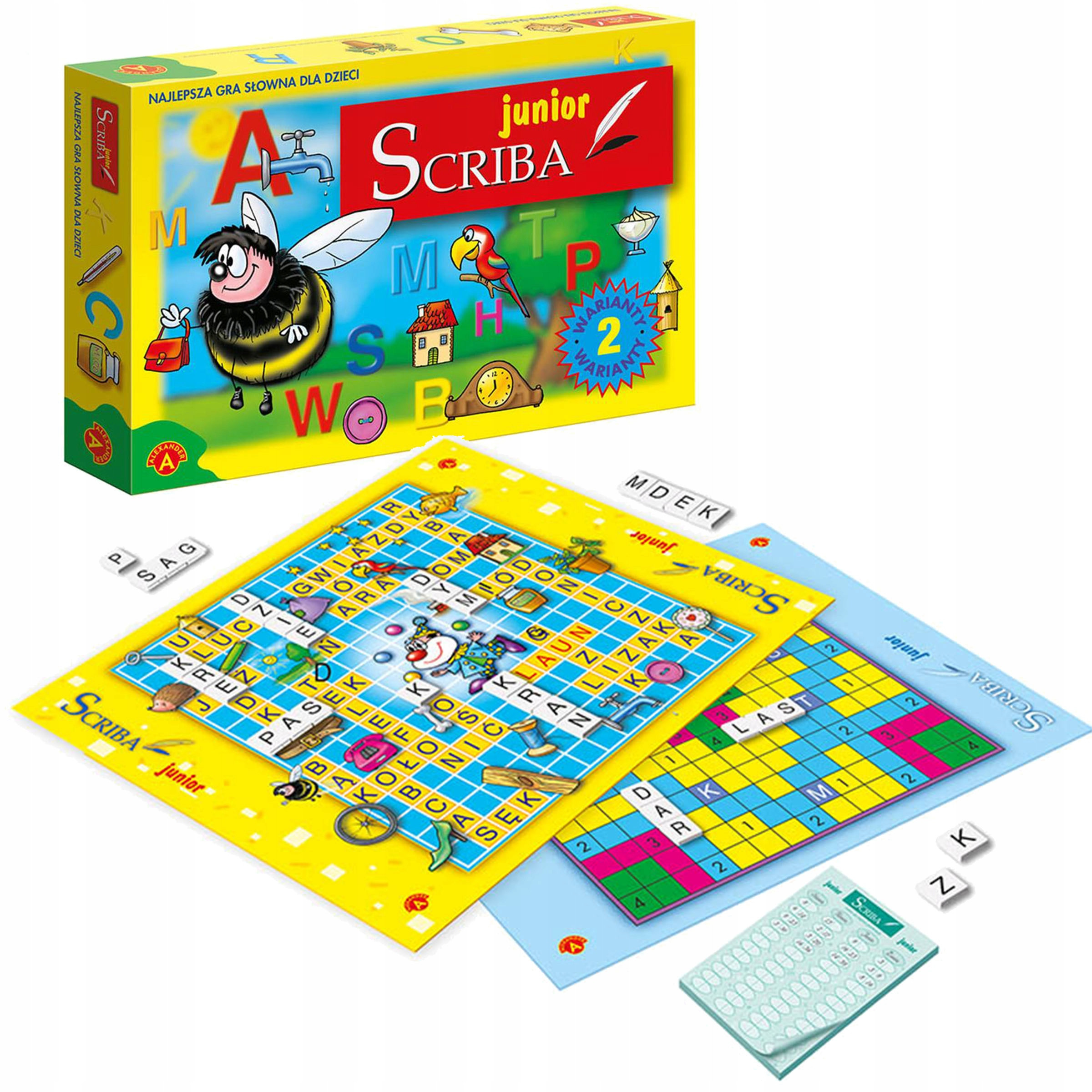 Edukacyjne Zabawki planszowa Gra Scriba Junior Alexander planszówka Ciekawa