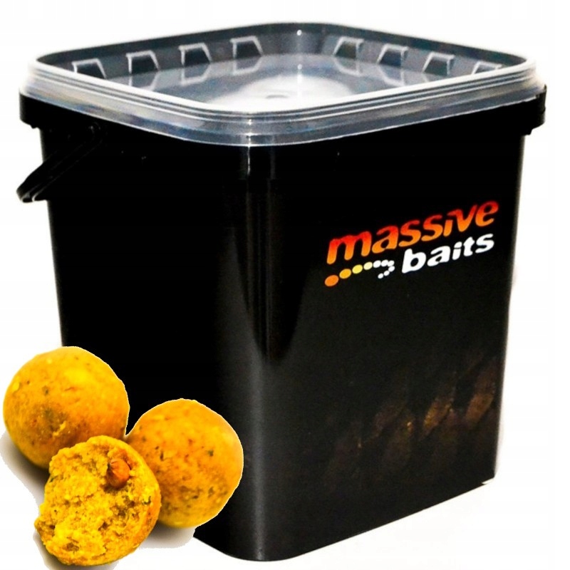 Kulki Zanętowe Massive Baits Eco Boilies 18mm Banana Banan Wiaderko 3kg